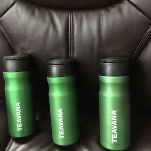 1 Teavana 14 oz Tumbler w/infuser basket& covers